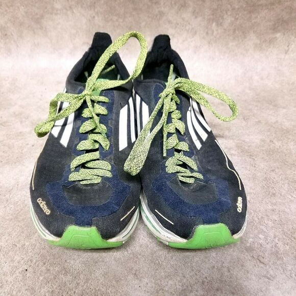 Adidas Womens Adizero F50 G42281 Size 9 Black Green Running Shoes - Picture 2 of 10